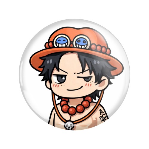 Magnes okrągły na lodówkę Portgas D. Ace One Piece ver. 1 58mm