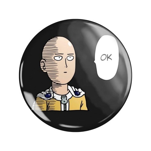 Magnes okrągły na lodówkę Saitama ver. 1 One-Punch Man 58mm