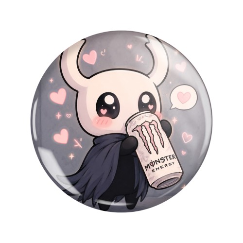 Przypinka button badzik badge Rycerz Hollow Knight ver. 1 58mm