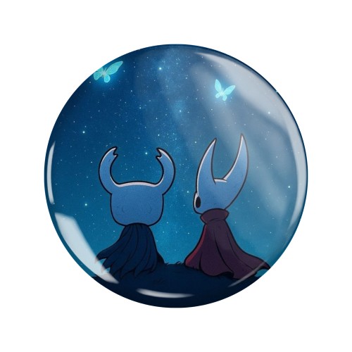 Przypinka button badzik badge Rycerz Hornet Hollow Knight ver. 2 58mm