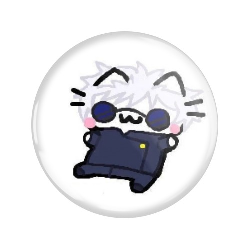 Magnes okrągły na lodówkę Basiilleaf Bazyl Satoru Gojo Jujutsu Kaisen 58mm
