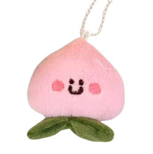 Brelok pluszowy kawaii brzoskwinia