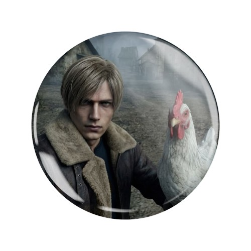 Magnes okrągły na lodówkę Leon S. Kennedy Resident Evil: Requiem ver. 3