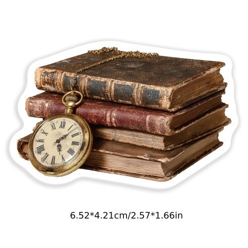 Naklejki Wlepy Vintage Książki Book Dark Academia 50 szt STICKERBOMB