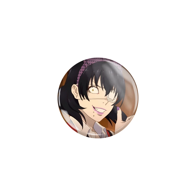 Przypinka button badzik badge Midari Ikishima ver. 2 Kakegurui 32mm