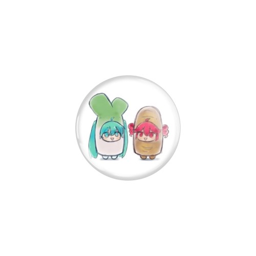 Przypinka button badzik badge Hatsune Miku i Kasane Teto Vocaloid 32mm