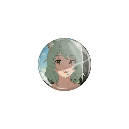 Przypinka button badzik badge Yani Neko ver. 2 Chainsmoker Cat 32mm