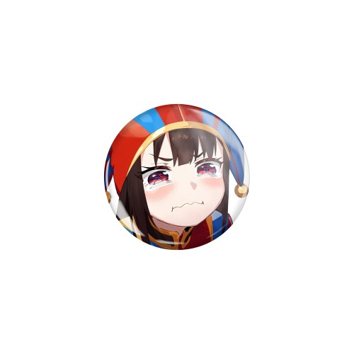 Przypinka button badzik badge Aqua Crying Pomni Memy Śmieszne obrazki 32mm