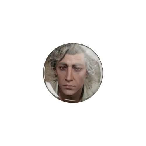 Przypinka button badzik badge Astarion Baldur's Gate 3 ver. 2 32mm