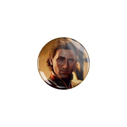 Przypinka button badzik badge Raphael Baldur's Gate 3 32mm