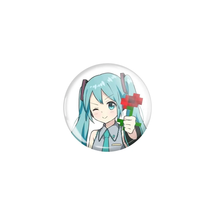 Przypinka button badzik badge Hatsune Miku Vocaloid ver.1 32mm