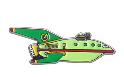 Przypinka emaliowana metalowa PIN statek kosmiczny Futurama