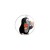 Przypinka button badzik badge Krecik z truskawką The Little Mole 32mm