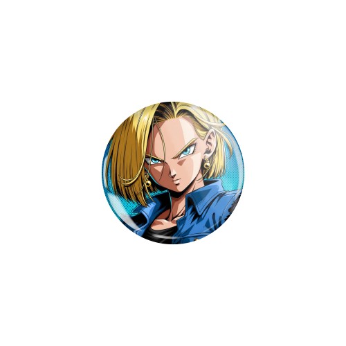 Przypinka button badzik badge C 18 Android 18 Dragon Ball ver.2 32mm