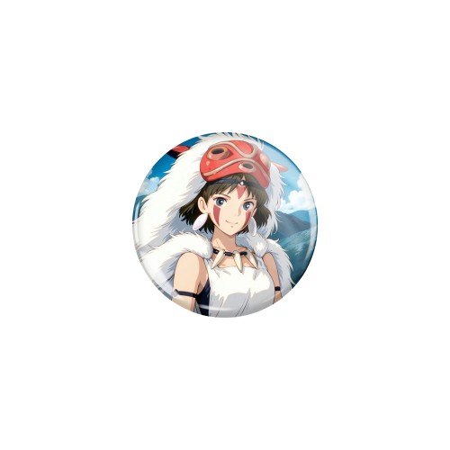 Przypinka button badzik badge San Księżniczka Mononoke Ghibli ver. 1 32mm