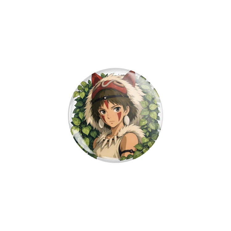 Przypinka button badzik badge San Księżniczka Mononoke Ghibli ver. 2 32mm