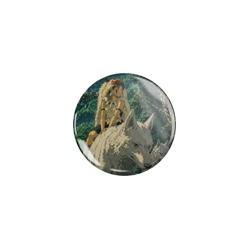 Przypinka button badzik badge San Księżniczka Mononoke Ghibli ver. 3 32mm