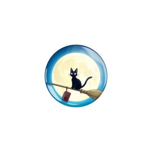 Przypinka button badzik badge Jiji Podniebna Poczta Kiki Ghibli ver. 1 32mm