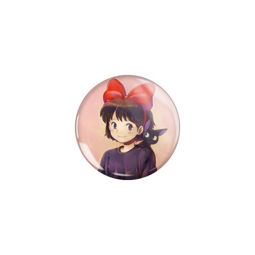 Przypinka button badzik badge Jiji Podniebna Poczta Kiki Ghibli ver.4 32mm