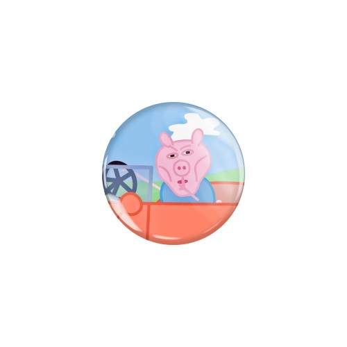Przypinka button badzik badge George Meme Świnka Peppa 32mm