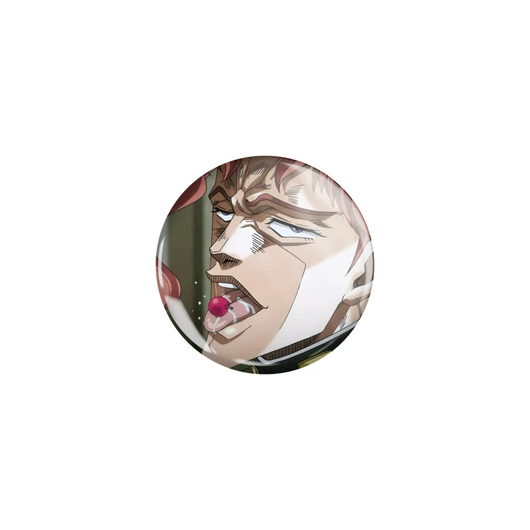 Przypinka button badzik badge Noriaki Kakyoin ver. 1 JoJo's Bizarre Adventure 32mm