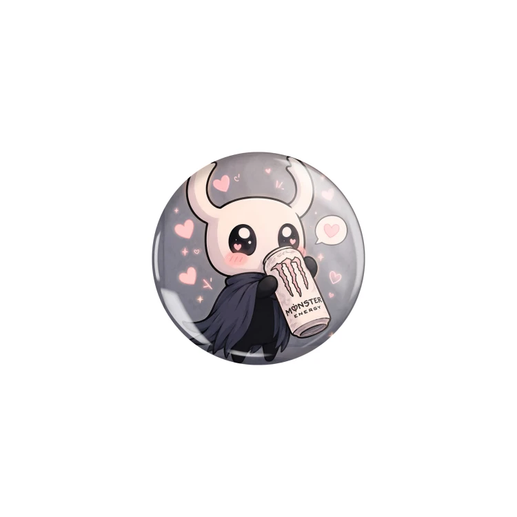 Przypinka button badzik badge Rycerz Hollow Knight ver. 1 32mm
