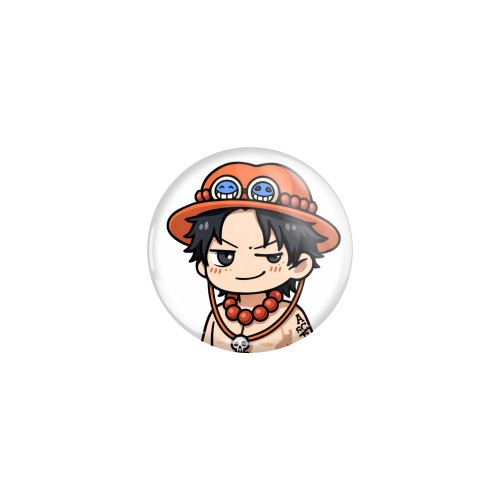 Przypinka button badzik badge Portgas D. Ace One Piece ver. 1 32mm