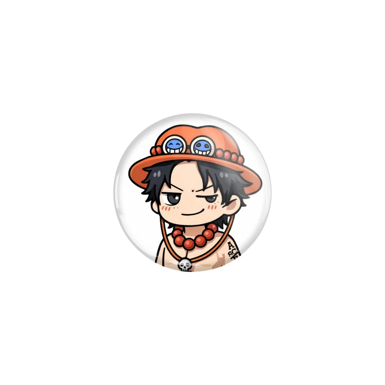 Przypinka button badzik badge Portgas D. Ace One Piece ver. 1 32mm