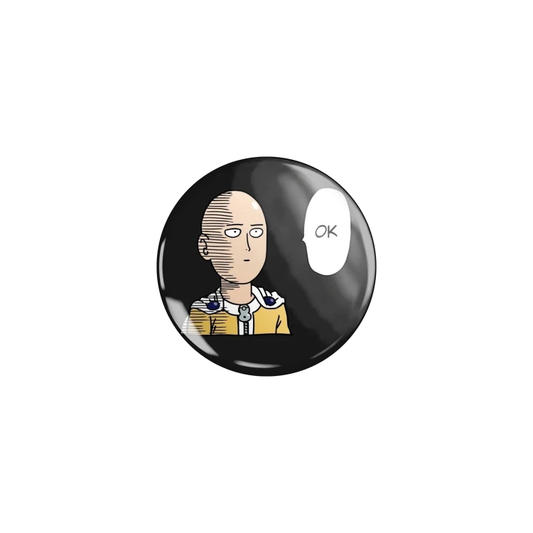 Przypinka button badzik badge Saitama ver. 1 One-Punch Man 32mm