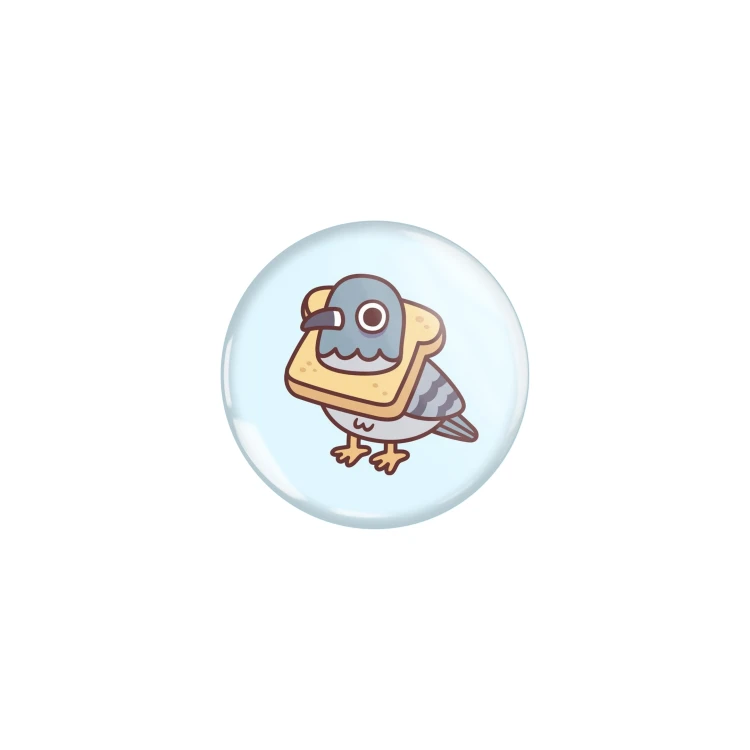 Przypinka button badzik badge Gołąb Pigeon Memy Śmieszne obrazki ver. 1 32mm