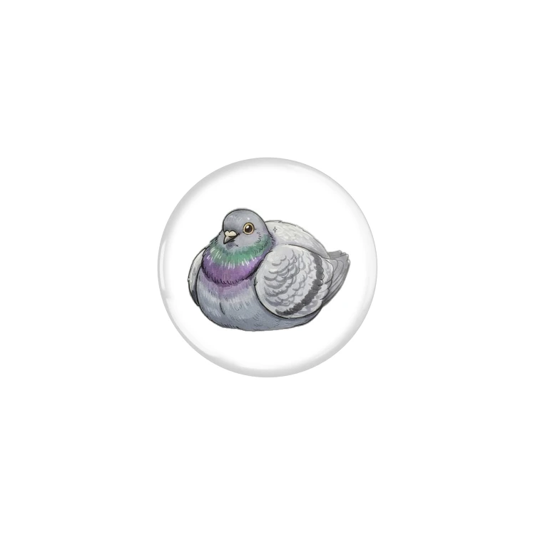 Przypinka button badzik badge Gołąb Pigeon Memy Śmieszne obrazki ver. 2 32mm