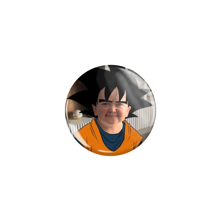 Przypinka button badzik badge Hasbulla Goku Meme Memy 32mm