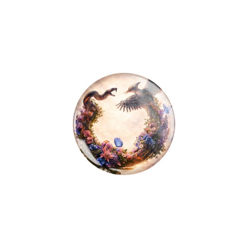 Przypinka button badzik badge Wschód Słońca Igrzyska Śmierci ver. 2 32mm