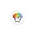 Przypinka button badzik badge Basiilleaf Bazyl Kot Clown 32mm