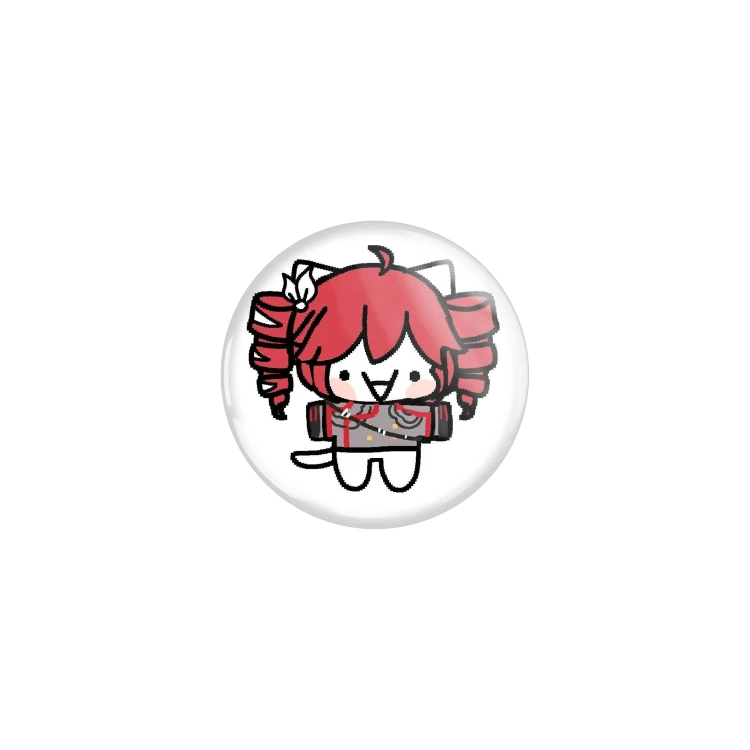 Przypinka button badzik badge Basiilleaf Bazyl Kot Kasane Teto 32mm