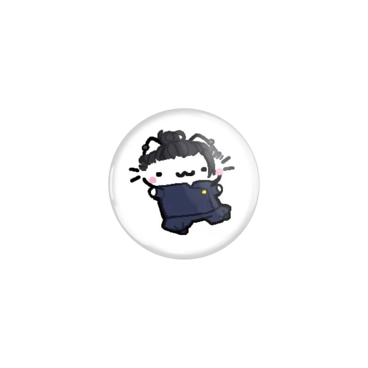 Przypinka button badzik badge Basiilleaf Bazyl Suguru Geto Jujutsu Kaisen 32mm