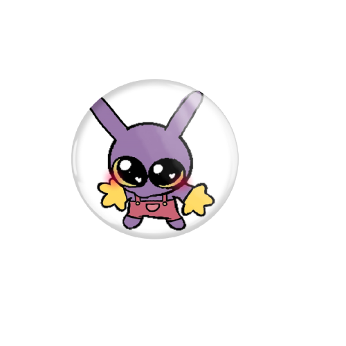 Przypinka button badzik badge Basiilleaf Bazyl Jax Digital Circus 32mm