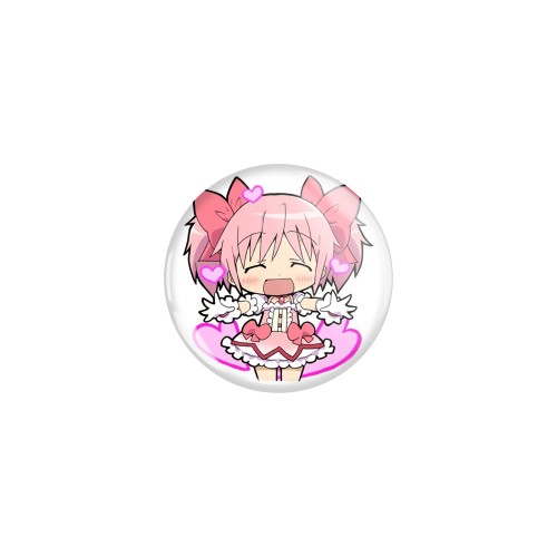 Przypinka button badzik badge Puella Magi Madoka Magica Chibi 32mm