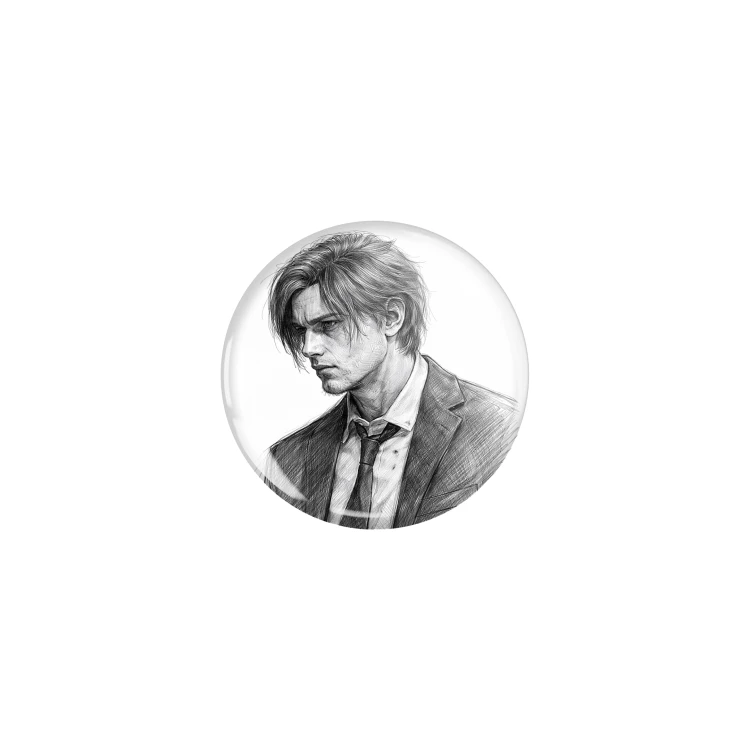 Przypinka button badzik badge Leon S. Kennedy RE: Requiem ver. 1 32mm
