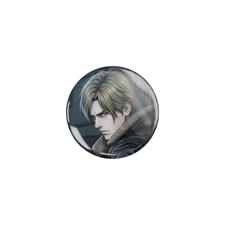 Przypinka button badzik badge Leon S. Kennedy Resident Evil: Requiem ver. 2 32mm
