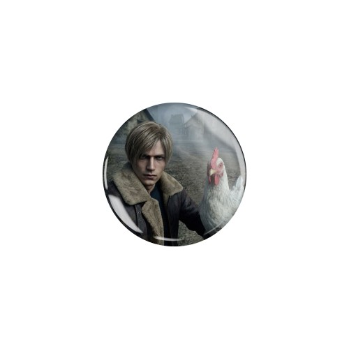 Przypinka button badzik badge Leon S. Kennedy Resident Evil: Requiem ver. 3 32mm