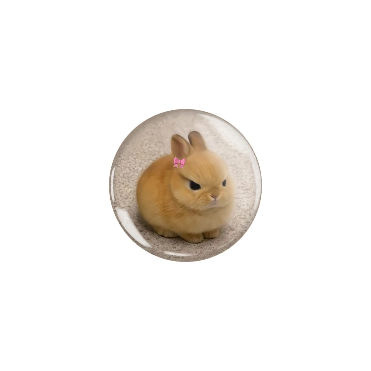 Przypinka button badzik badge wściekły króliczek mad bunny Memy 32mm