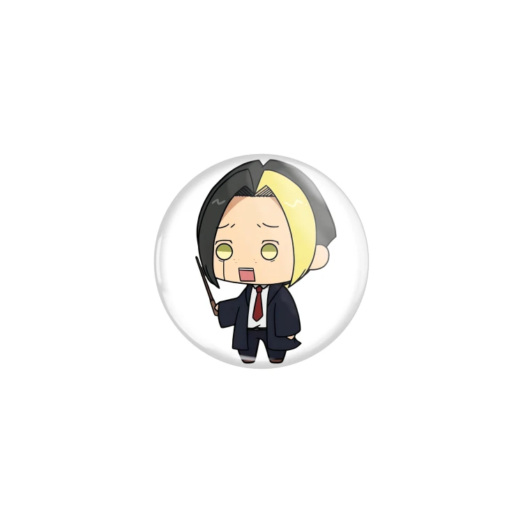 Przypinka button badzik badge Finn Ames Mashle Magic and Muscles 32mm
