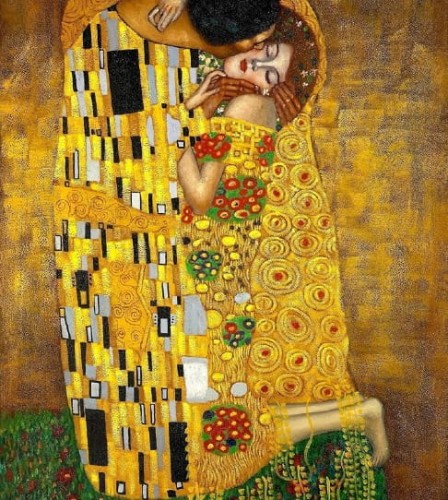 Torba materiałowa Gustav Klimat Pocałunek 40x40 cm