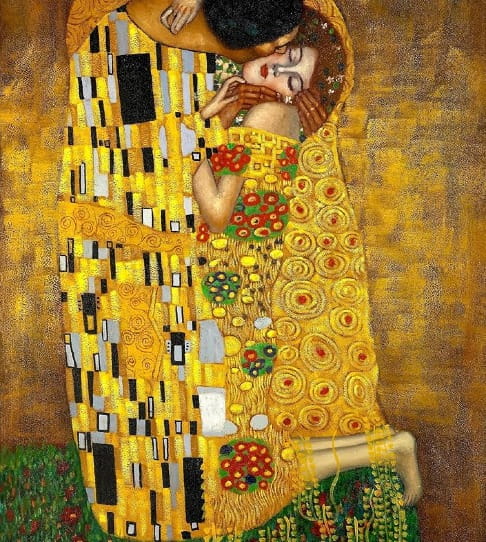 Torba materiałowa Gustav Klimat Pocałunek 40x40 cm