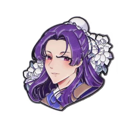 Przypinka emaliowana metalowa PIN Jinshi Cute ver. Zapiski Zielarki