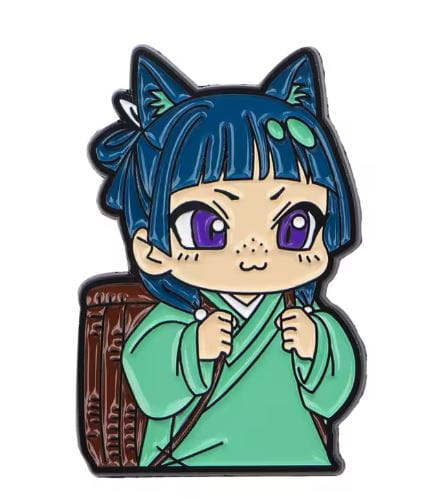 Przypinka emaliowana metalowa PIN Maomao Kawaii ver. Zapiski Zielarki