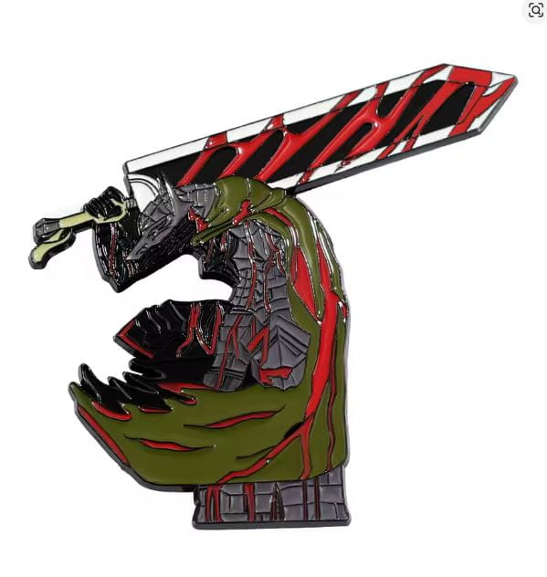Przypinka emaliowana metalowa PIN Guts w Zbroi Berserk