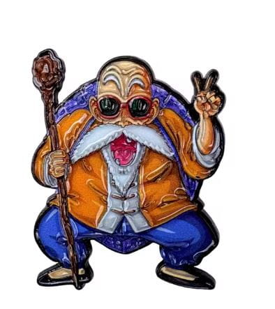 Przypinka emaliowana metalowa PIN Mistrz Roshie Dragon Ball
