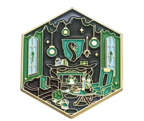 Przypinka emaliowana metalowa PIN Slytherin Common Room Harry Potter